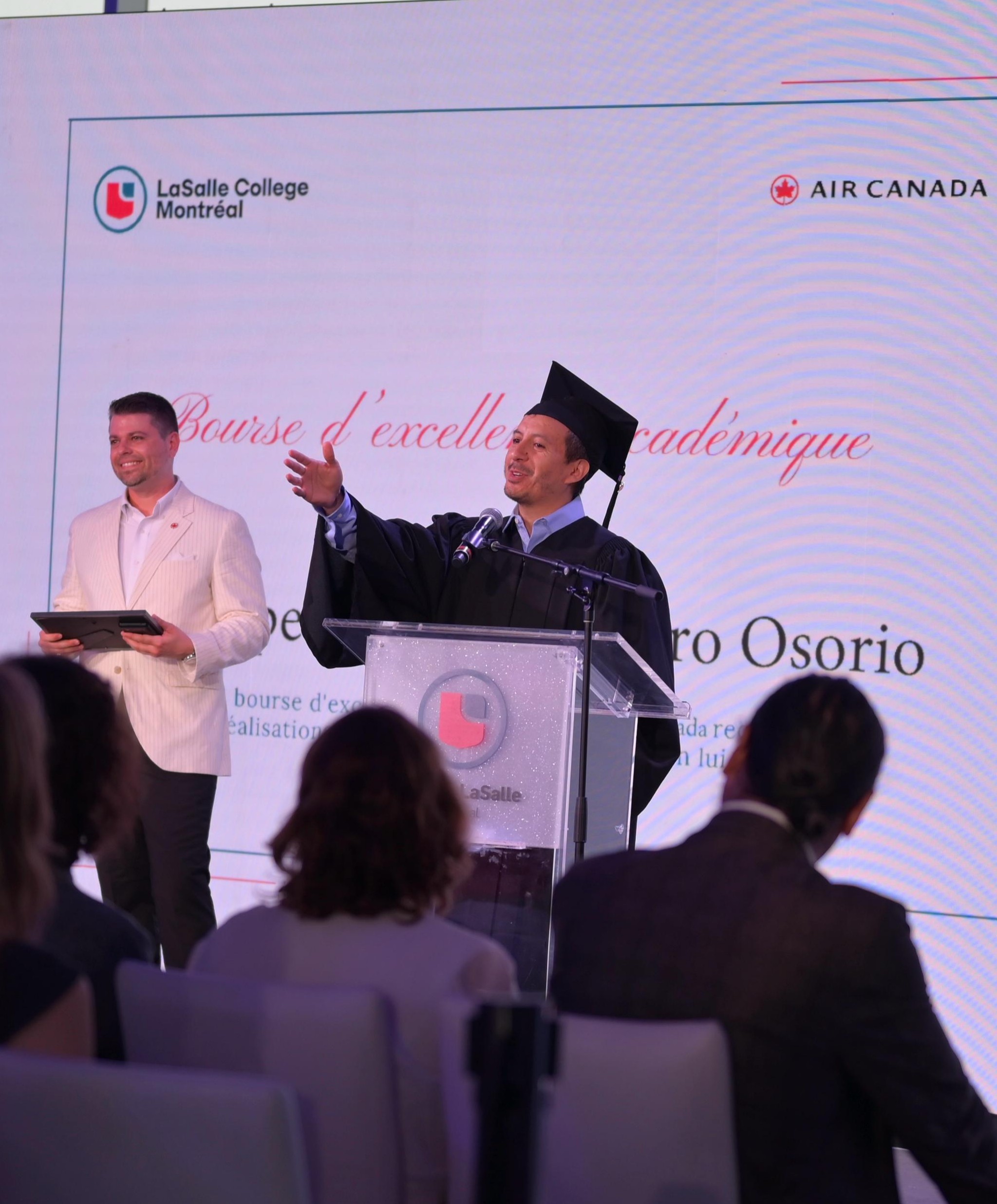 Speaking at the Ceremony
